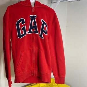 GAP Kids Bold Red Zip-Up Hoodie size Medium